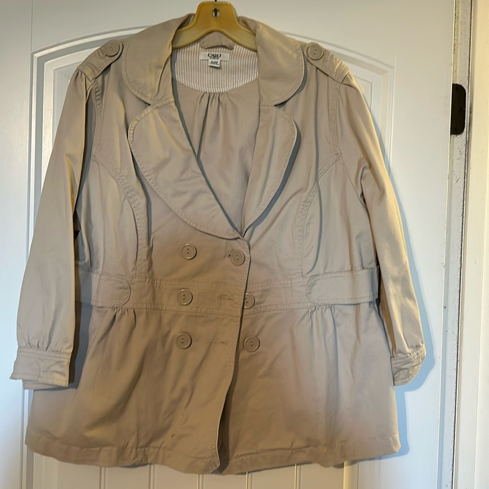 Khaki Pleated jacket